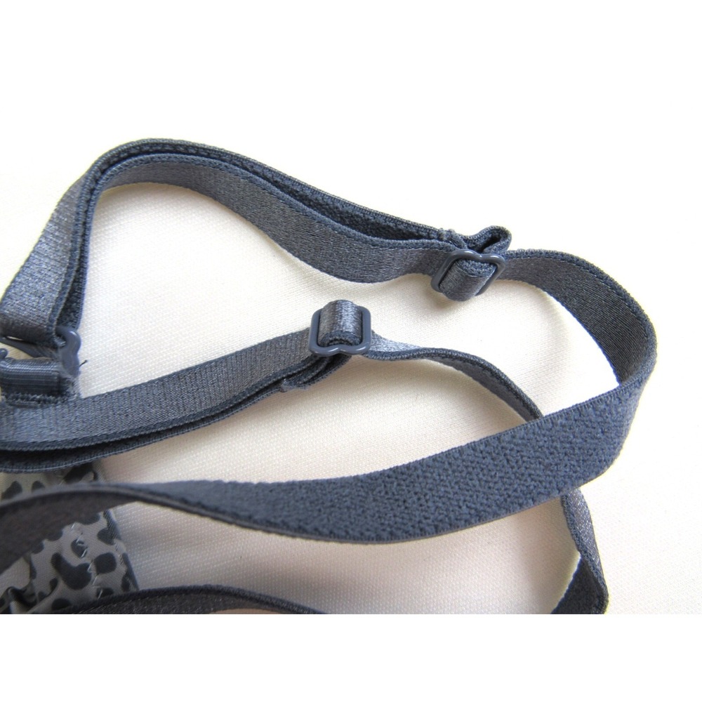 Victoria's Secret Bra Gray Animal Print Push-Up Padded Underwired Size 32C - Picture 4 of 7